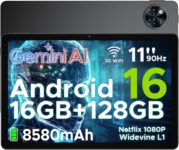 44% OFF DOOGEE Newest Android 16 Tablets, U11 11 Inch Tablet with Gemini AI, 16GB+128GB/2TB, 8580mAh, Unisoc T7200, 5G WiFi Android Tablets