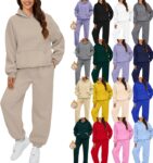 Women Activewear Oversized Thermal Womens Tracksuit Set Outfits Sweatshirt Women’S Fashion Hoodies