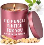Christmas Funny Gifts for Women Her,9 Oz Natural Soy Wax Scented Candles