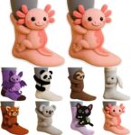 3D Knit Animal Socks, 2026 Novelty Floor Sock for Christmas, Animal Socks Hand Crocheted Multiple Styles of Animal Sock Cute and Warm Christmas-Gifts Unisex