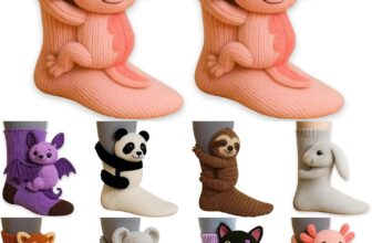 3D Knit Animal Socks, 2026 Novelty Floor Sock for Christmas, Animal Socks Hand Crocheted Multiple Styles of Animal Sock Cute and Warm Christmas-Gifts Unisex