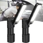 LED Work Light 2000 Lumen 2 Pack Rechargeable Work Light with Magnetic and Foldable,