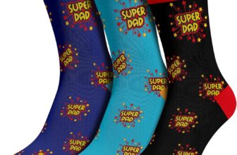 Gifts for Dad Men,3 Pack Funny Superdad Socks