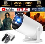 AKIYO O2 Mini Projector Android TV 11.0