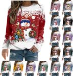 Christmas Jumpers for Women UK Funny Ugly Light Up Xmas Jumper Ladies Hoodie Sweater Dress Tops Cardigans Long Sleeve Casual Pullover for Holiday Party Gift