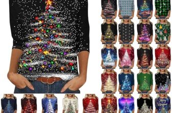 50% OFF Women Christmas Tops 3/4 Sleeve