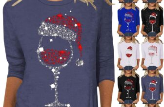Christmas Jumpers for Women UK 2025 Autumn Winter Xmas Tops T Shirts Ladies Sequin Sparkly 3/4 Long Sleeve Top Sweatshirt