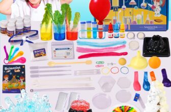 50% OFF 70+ Experiments Science Kit for Kids Age 4-6-8-10-12, STEM Learning Educational Scientist Toys Gifts for Boys Girls Chemistry Set