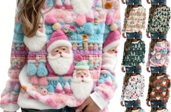 Christmas Jumpers for Women UK Ladies Jumpers Loose Fit Long Sleeve Crewneck Sweatshirts Hoodies Fashion Xmas Tree Graphic Pullover Casual Lightweight Shirt Activewear Outfits Clothing