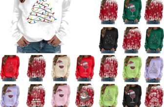 50% OFF Women Christmas Jumpers Ugly Christmas Tree Printed