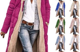 Winter Jackets For Women UK Long Waterproof Jackets With Hood Ladies Teddy Fleece Lined Puffer Down Coat Hooded Quilted Padded Jacket Casual Trench Coats Full Zip Overcoat With Pockets Plus Size