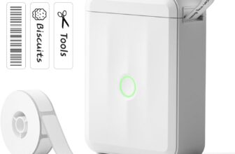 Limited Time Offer! NIIMBOT D110 Mini Label Maker with 1 Roll White Label Paper