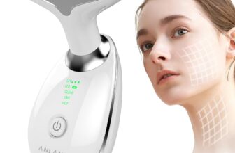 ANLAN Face Massager, Anti-Wrinkle Face Device with 3 Modes 45°C for SkinTightening & Neck Lifting EMS Massage Face Toning Firming for Women