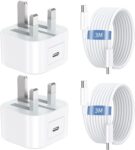 50% OFF Fast Charger 2 Pack 20W USB C