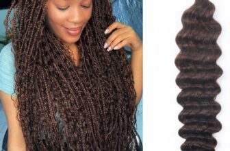 Chocolate Brown Braiding Hair Deep Wave Bulk Human Hair 50g 18 Inch 1 Bundles Brazilian Virgin Curly No Weft Human Hair Extensions for Boho Braids Wet and Wavy Color #4 Braiding Hair