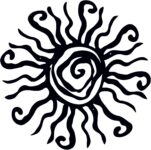 40% OFF Huspox 40cm Wacky Sun Metal Wall