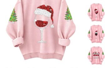 Christmas Jumpers for Women Fall Long Sleeve Shirts Ladies 2025 Crew Neck Fashion Hoodies Casual Long Sweatshirt Tops Sweaters Winter Casual Outwear Pullover Outfits