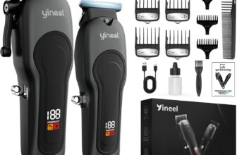 Yineel Hair Clippers Men, Professional Cordless Beard Trimmer and Hair Clippers Set