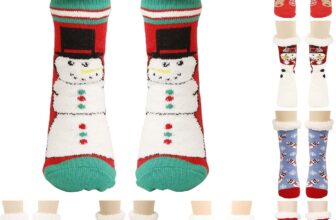 Christmas Fuzzy Socks For Women & Men Winter Warm Girls Christmas Socks Reindeer Snowflake Sock Xmas Gift Funny Xmas Cozy Crew Sock