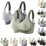 Sports Bra Women’s Push Up Strong Hold Sports Bra Pack of 2