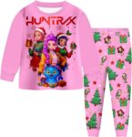 Girls Pyjamas Anime Print Kpop Pjs Set 2 Pieces Long Sleeve