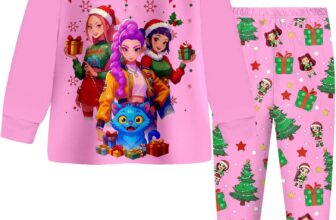 Girls Pyjamas Anime Print Kpop Pjs Set 2 Pieces Long Sleeve