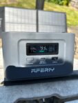 AFERIY 31000mAh/99.2Wh Portable Power Station, 100W Camping Power Bank Solar Generator with LiFePO4 Battery USB/Type C Outlet, Built in Extension Cable for Outdoor Travel and Business Trips Visit the AFERIY Store