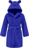 Niwicee Dressing Gown Girls Boys Kids Bathrobe Kids Towel Nightgown Soft Fleece Hooded Bath Robe Age 3-8 Years – 2 Pockets, Sleepwear Hood with Ears