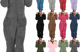 Fleece Onesie for Womens Fuzzy Hooded