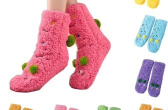 Fluffy Bed Socks For Women, Christmas Cute Funny Novelty Socks, Soft Comfy Warm Plush Fuzzy Sock, Winter Thick Warm Slipper Sock, Christmas Gifts For Women Ladies Girls, Size UK 4-8