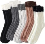 Fuzzy Socks for Women – 5 Pairs Slipper Socks for Women