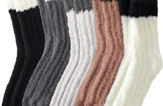 Fuzzy Socks for Women – 5 Pairs Slipper Socks for Women
