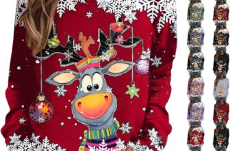 Christmas Jumpers For Women Uk Cute Reindeer Print Christmas Sweatshirts For Women