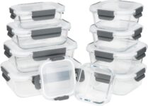 Glass food storage container sets