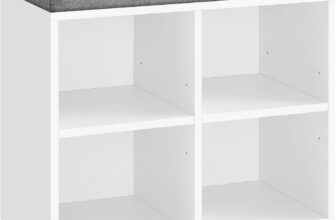 VASAGLE Shoe Bench, Storage Bench with Padded Seat