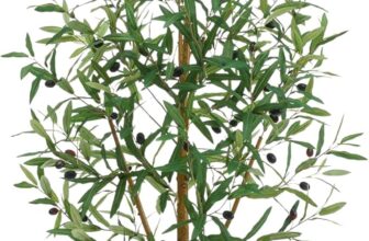 Artificial Olive Tree 6FT Tall Faux Olive Silk Plant