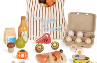 Wooden Kitchen Toys, Play Food for Toddlers 3+ Year Old,