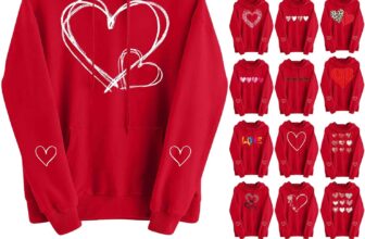 Valentine’s Day Red Hoodies for Women