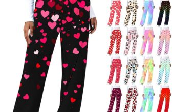 Wide Leg Pants for Women Valentine’s
