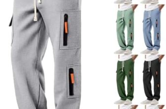 Joggers for Men UK Multi Pockets Waffle