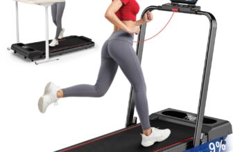6 in 1 Folding Treadmill with 12KM/H, 9% Incline Walking Pad
