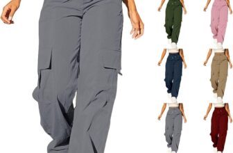 Cargo Pants Women High Waist Wide Leg Trousers
