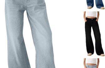 Wide Leg Jeans for Women Low Waist