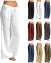 50% off  Cotton Linen Trousers