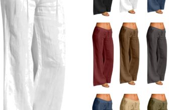 50% off  Cotton Linen Trousers