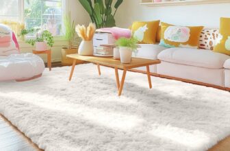 Homaxy Fluffy Shaggy Rugs Living Room