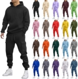 50% off Mens Tracksuit Hooded Jogging Tops Full Set Long Sleeve Hoodies