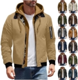 50% off Men’s Thick Winter Jackets Windproof Warm Coat Military Jacket