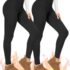 TNNZEET Fleece Lined Leggings Women UK High Waisted Thermal Pants Womens in Winter