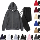 50% off Tracksuit Set for Men Fleece Top and Bottom Jogging Suit Casual